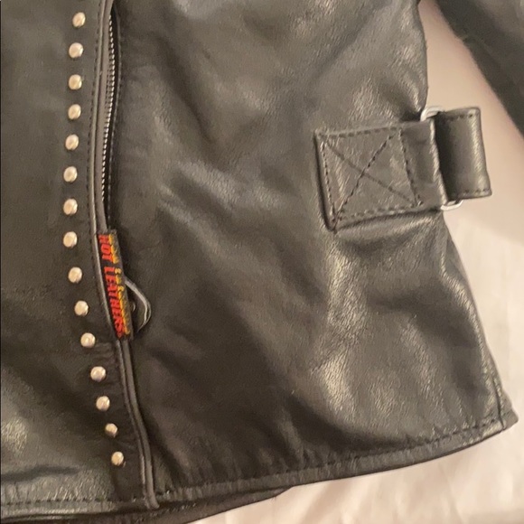 Studded Motorcycle Jacket Leather XXL - Picture 8 of 14